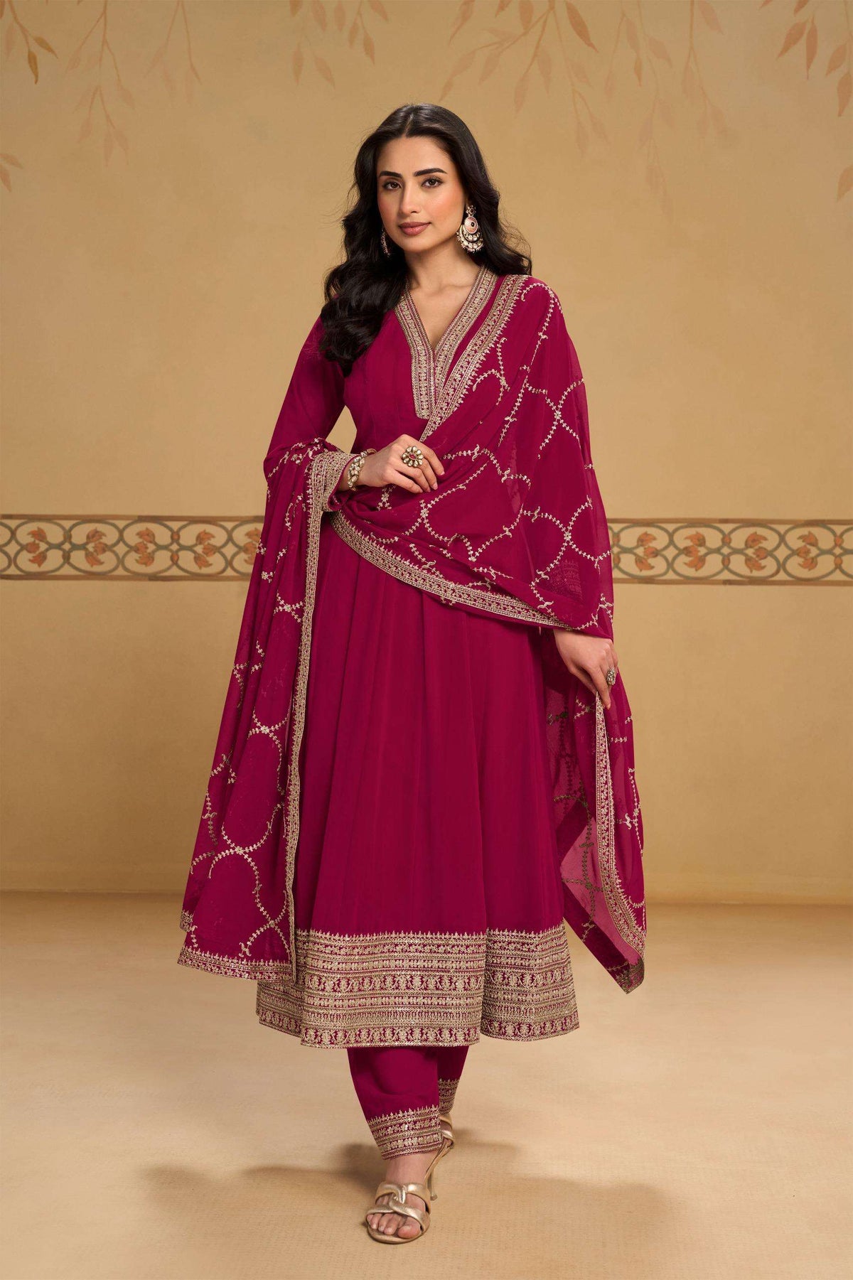 Gulkayra Mehfil Georgette Embroidered Anarkali Salwar Suit Set