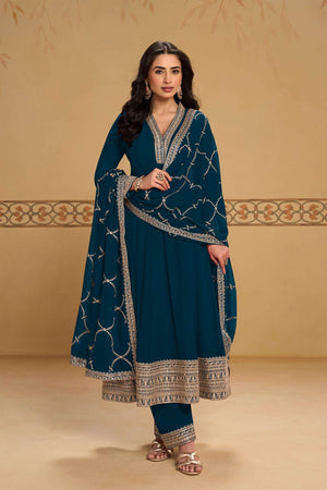 Gulkayra Mehfil Georgette Embroidered Anarkali Salwar Suit Set