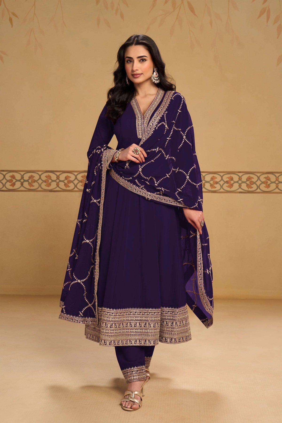 Gulkayra Mehfil Georgette Embroidered Anarkali Salwar Suit Set