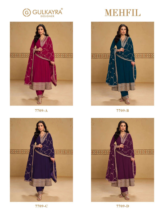 Gulkayra Mehfil Georgette Embroidered Anarkali Salwar Suit Set