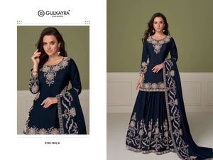 Gulkayra Saagdi Chinon Ready To Wear Party Wear Sharara Suit