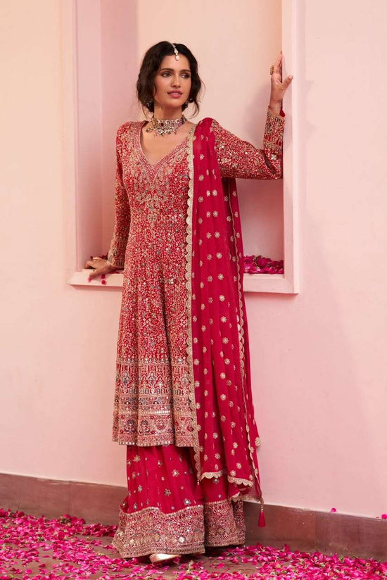 Gulkayra Sairah Georgette Embroidered Sharara Suit Set