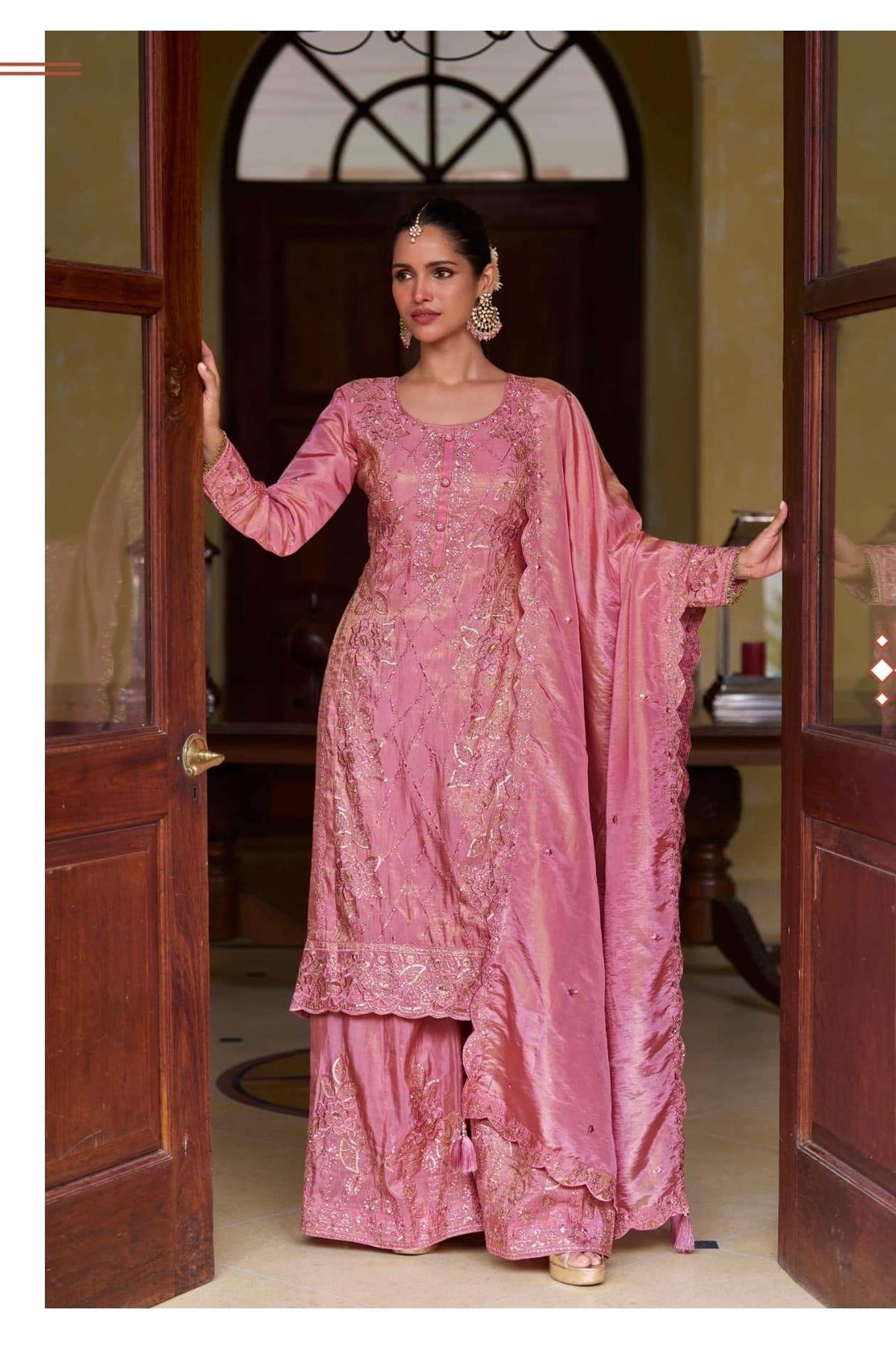 Gulkayra Zeenat Simmer Silk Embroidered Salwar Suit Set