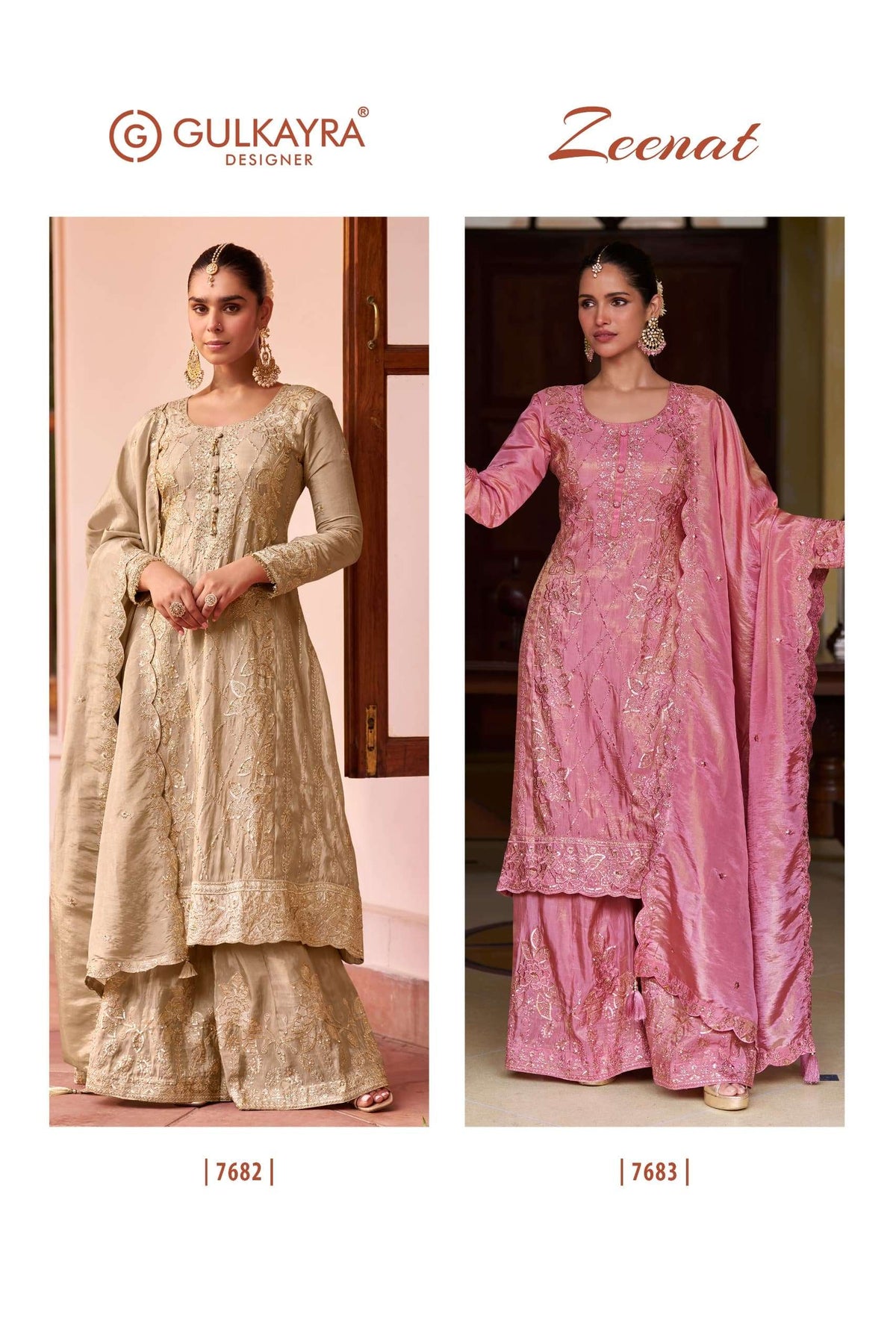 Gulkayra Zeenat Simmer Silk Embroidered Salwar Suit Set