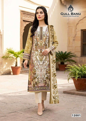 GULL AAHMED GULLBANU VOL-12 Cambric Pakistani Suit