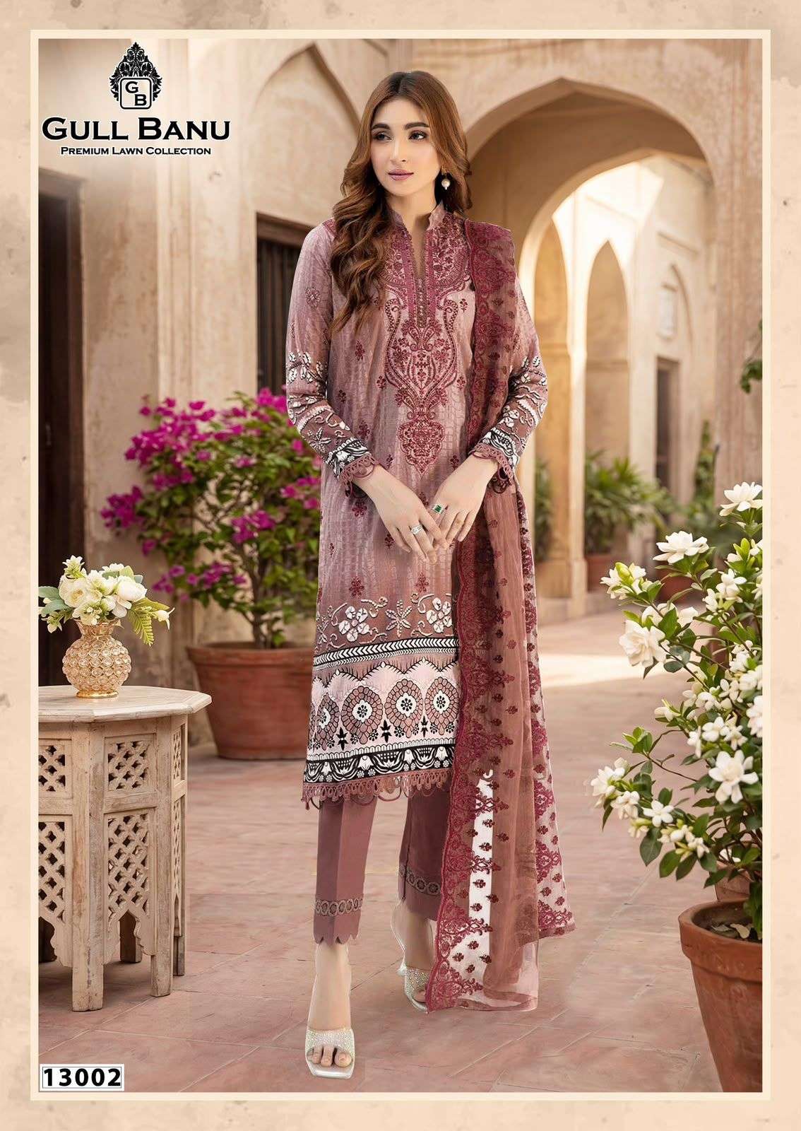 GULL AAHMED Gullbanu Vol-13 Cambridge Cotton Printed Pakistani Suit