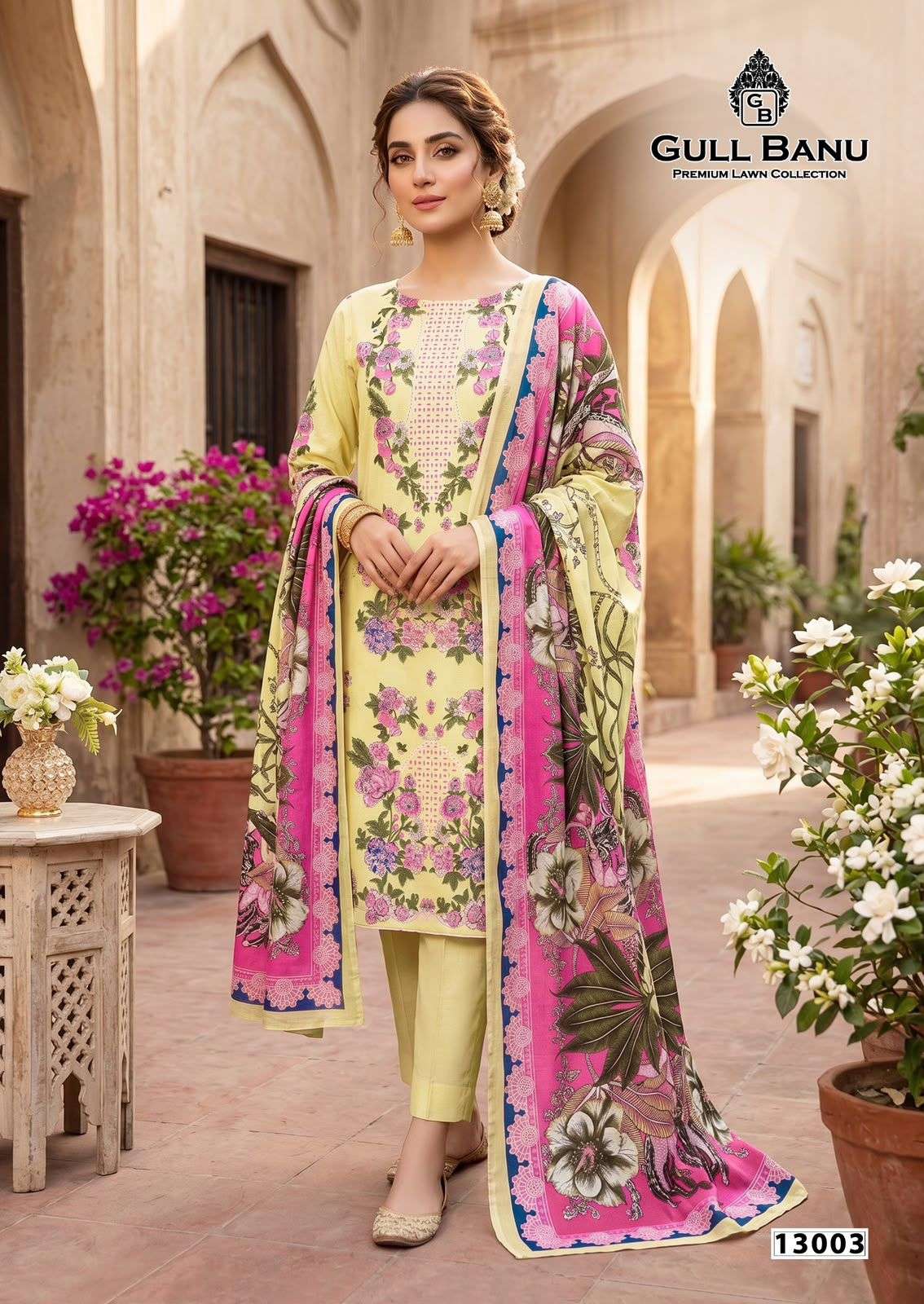 GULL AAHMED Gullbanu Vol-13 Cambridge Cotton Printed Pakistani Suit