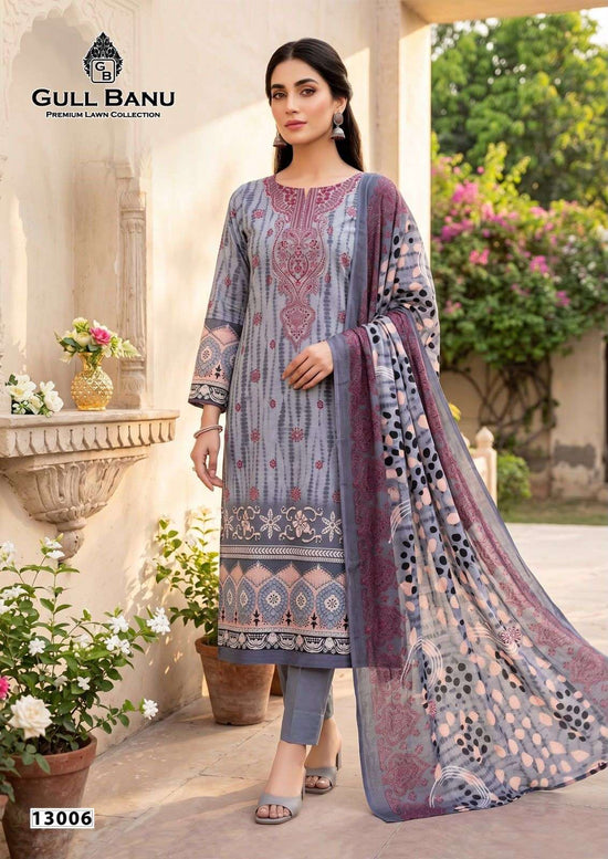 GULL AAHMED Gullbanu Vol-13 Cambridge Cotton Printed Pakistani Suit