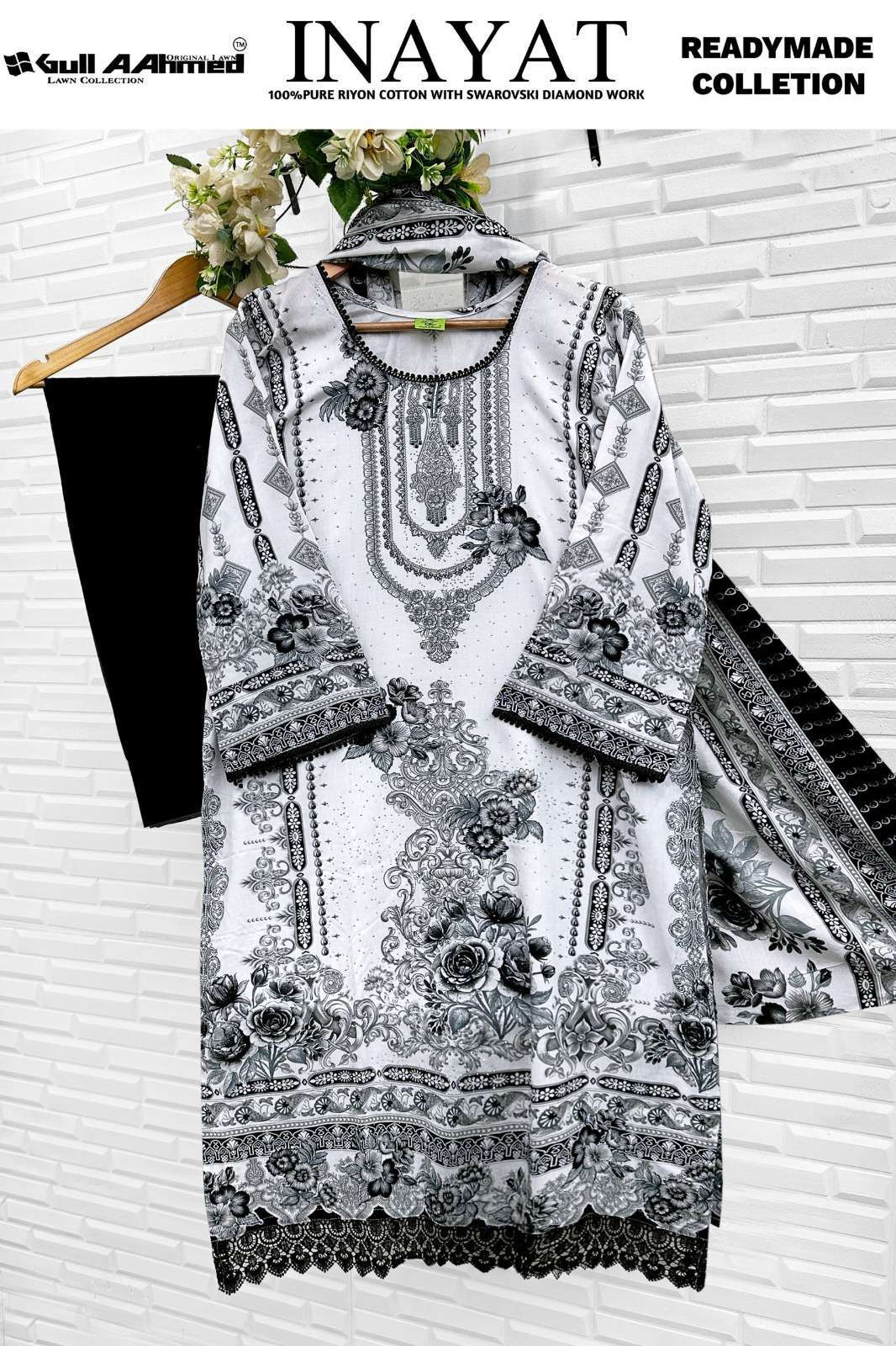 GULLAAHMED INAYAT Cotton Pakistani Suit Set