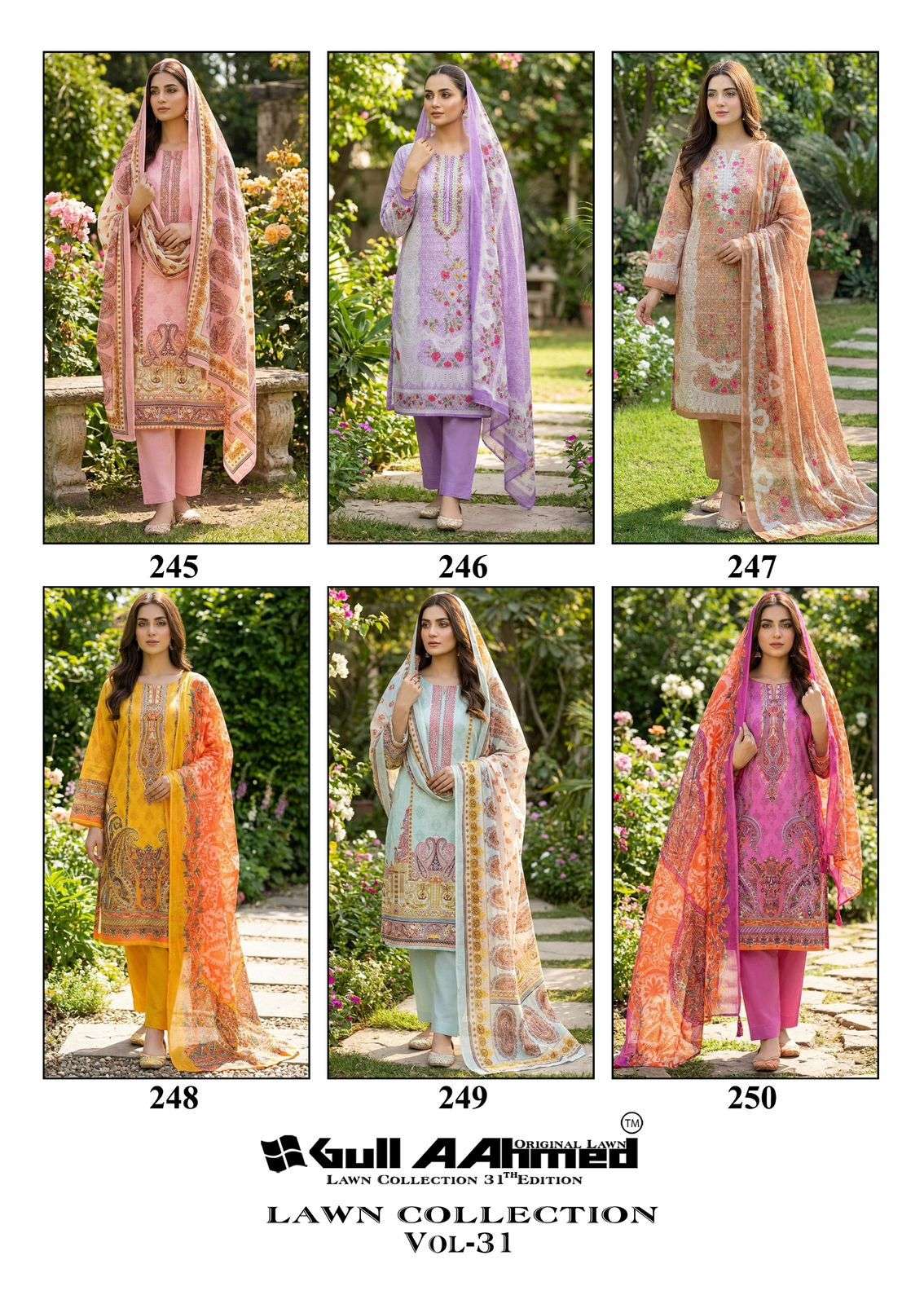 Gullaahmed Lawn Collection Vol-31