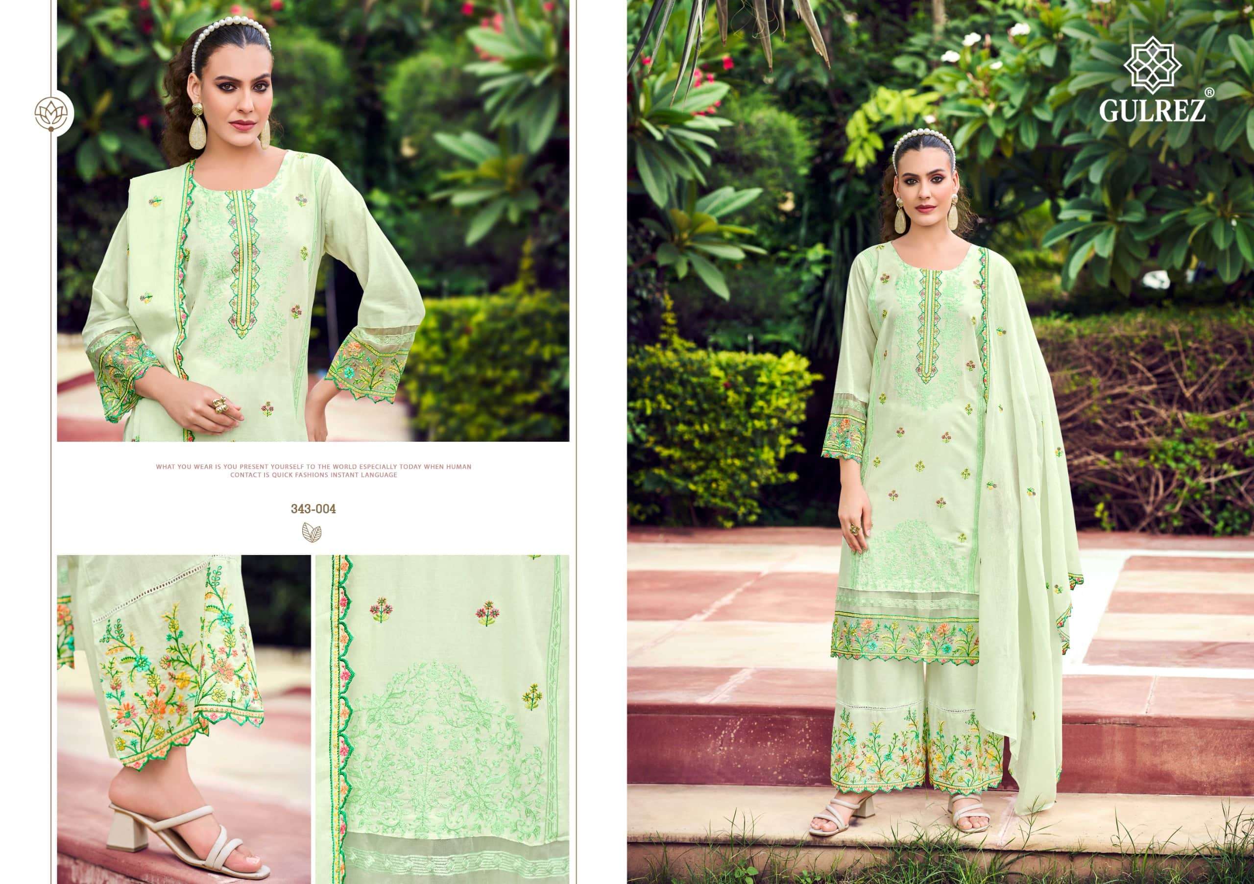 GULREZ ASMA Cotton Stitched Pakistani Suit Set - Amrah Wholesale