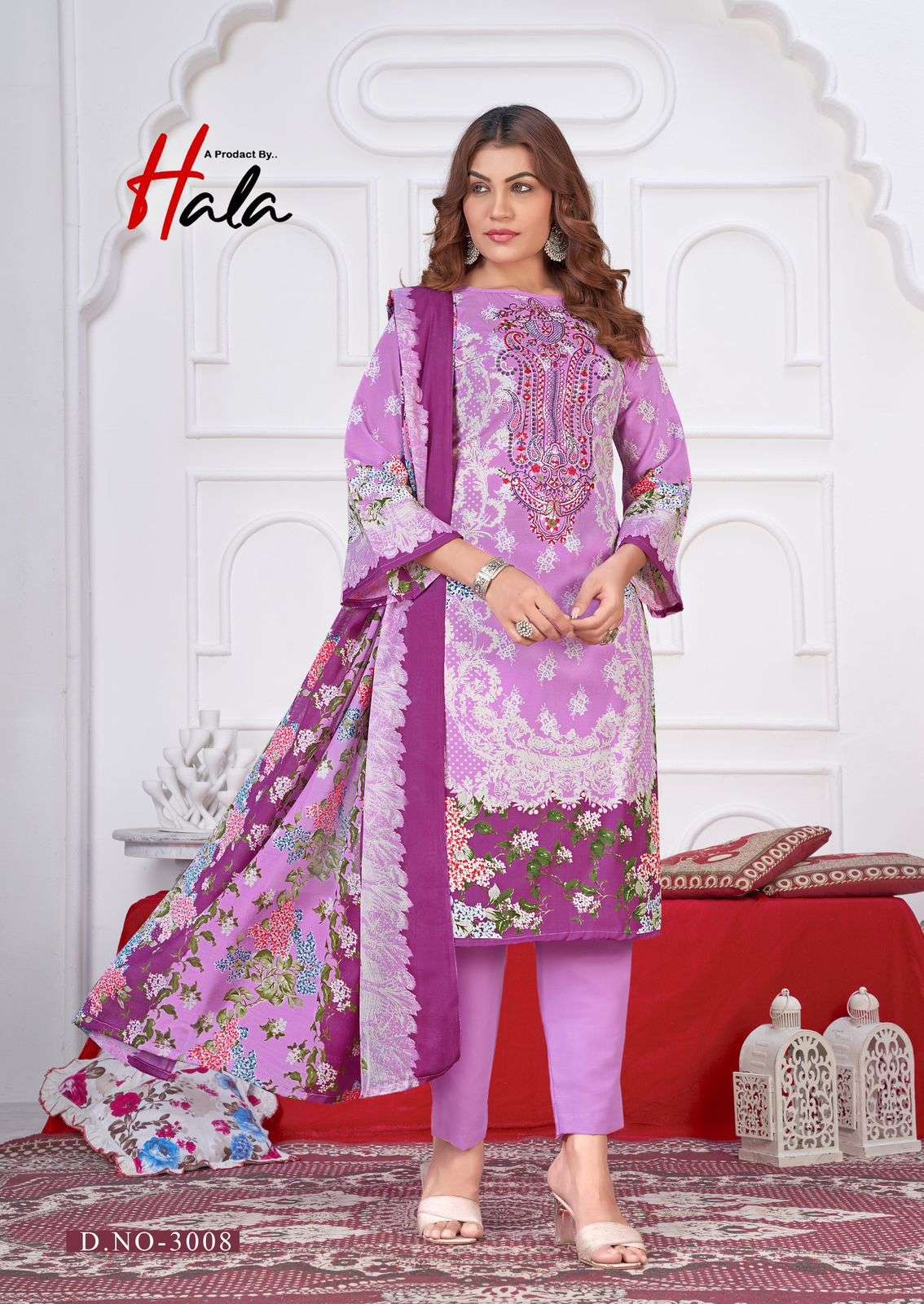 Hala Aayat Vol 3 Premium Cotton Printed Dress Material - Amrah Wholesale