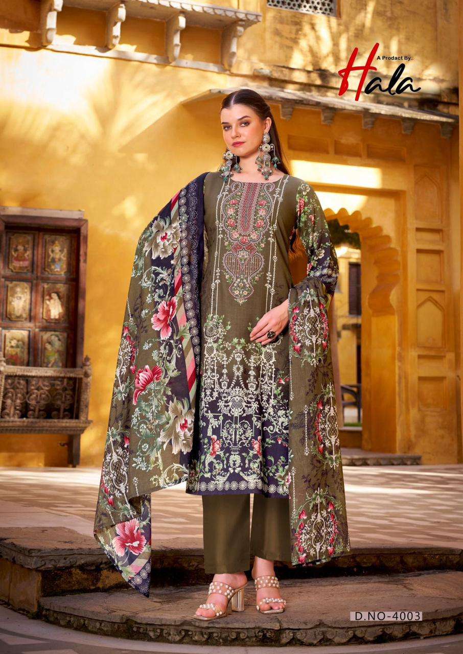 Hala Aayat Vol-4 Soft Cotton Printed Dress Material