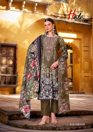 Hala Aayat Vol-4 Soft Cotton Printed Dress Material