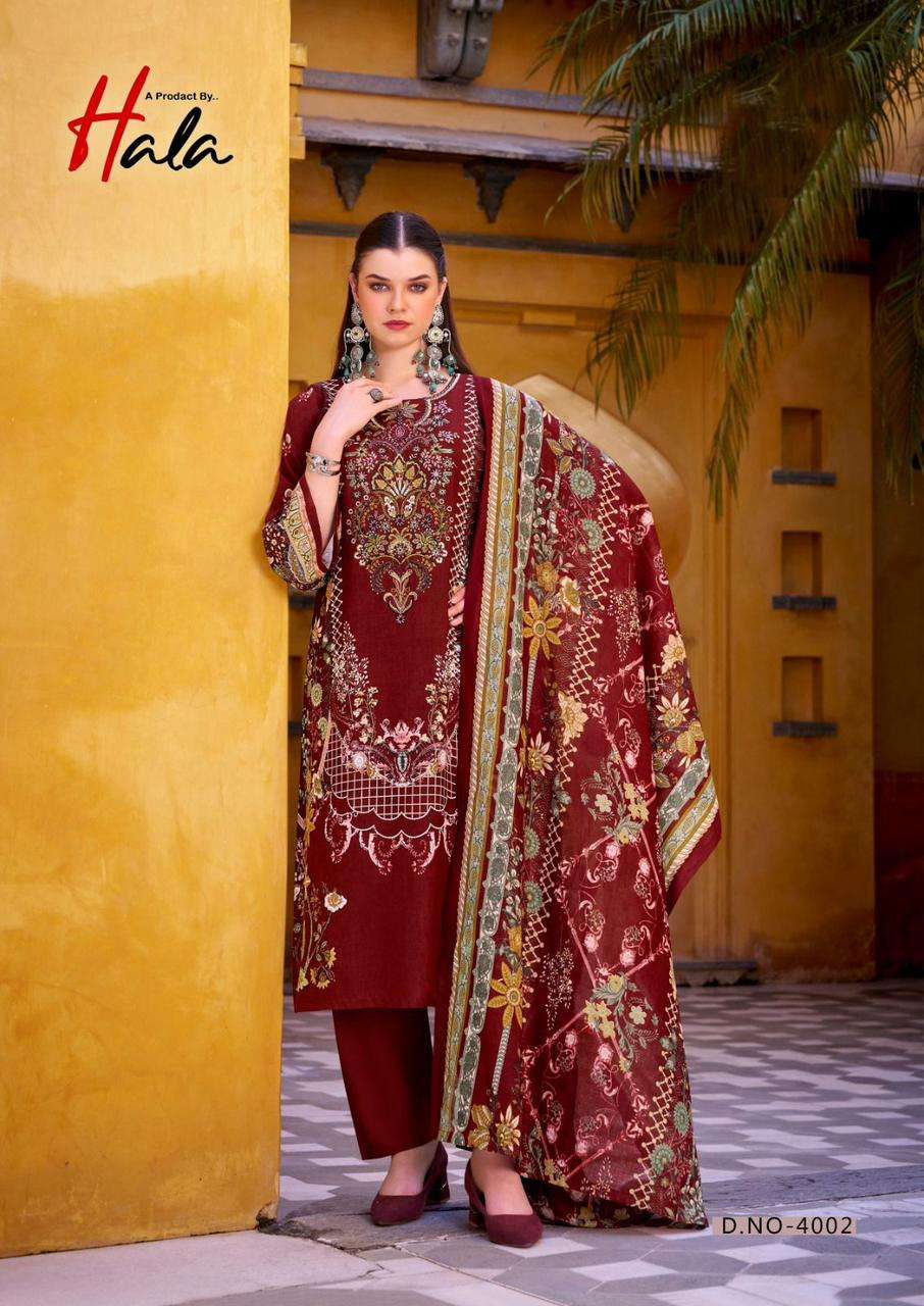 Hala Aayat Vol-4 Soft Cotton Printed Dress Material