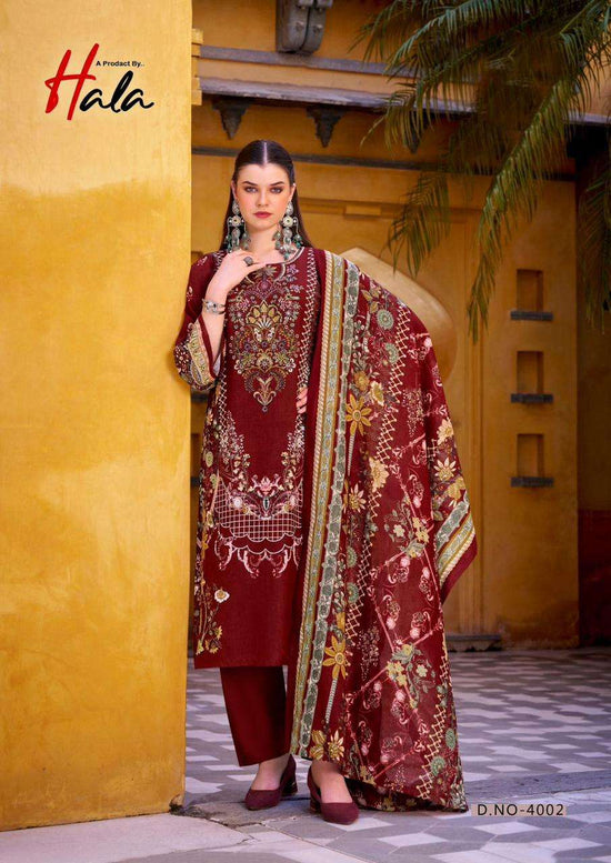 Hala Aayat Vol-4 Soft Cotton Printed Dress Material