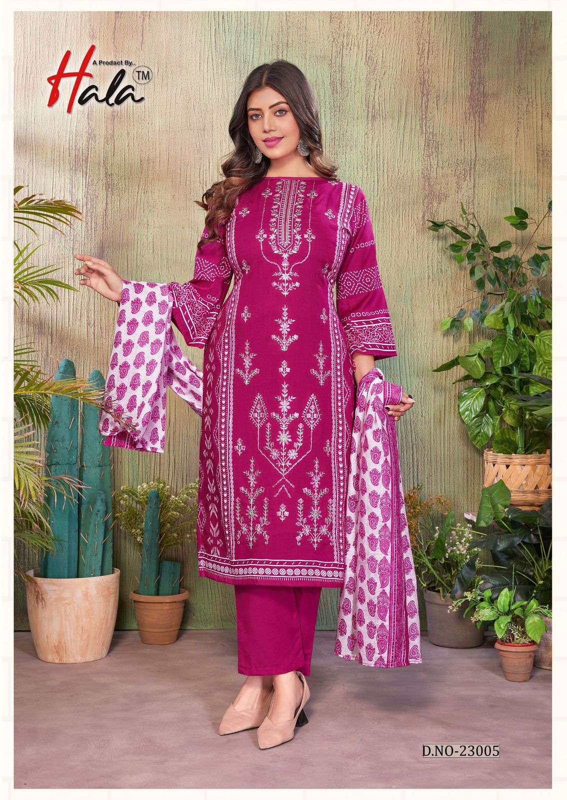 Hala Bin Saeed Vol-23 Cotton Pakistani Suit