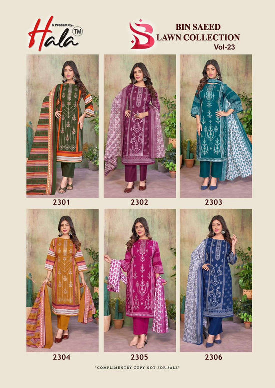 Hala Bin Saeed Vol-23 Cotton Pakistani Suit