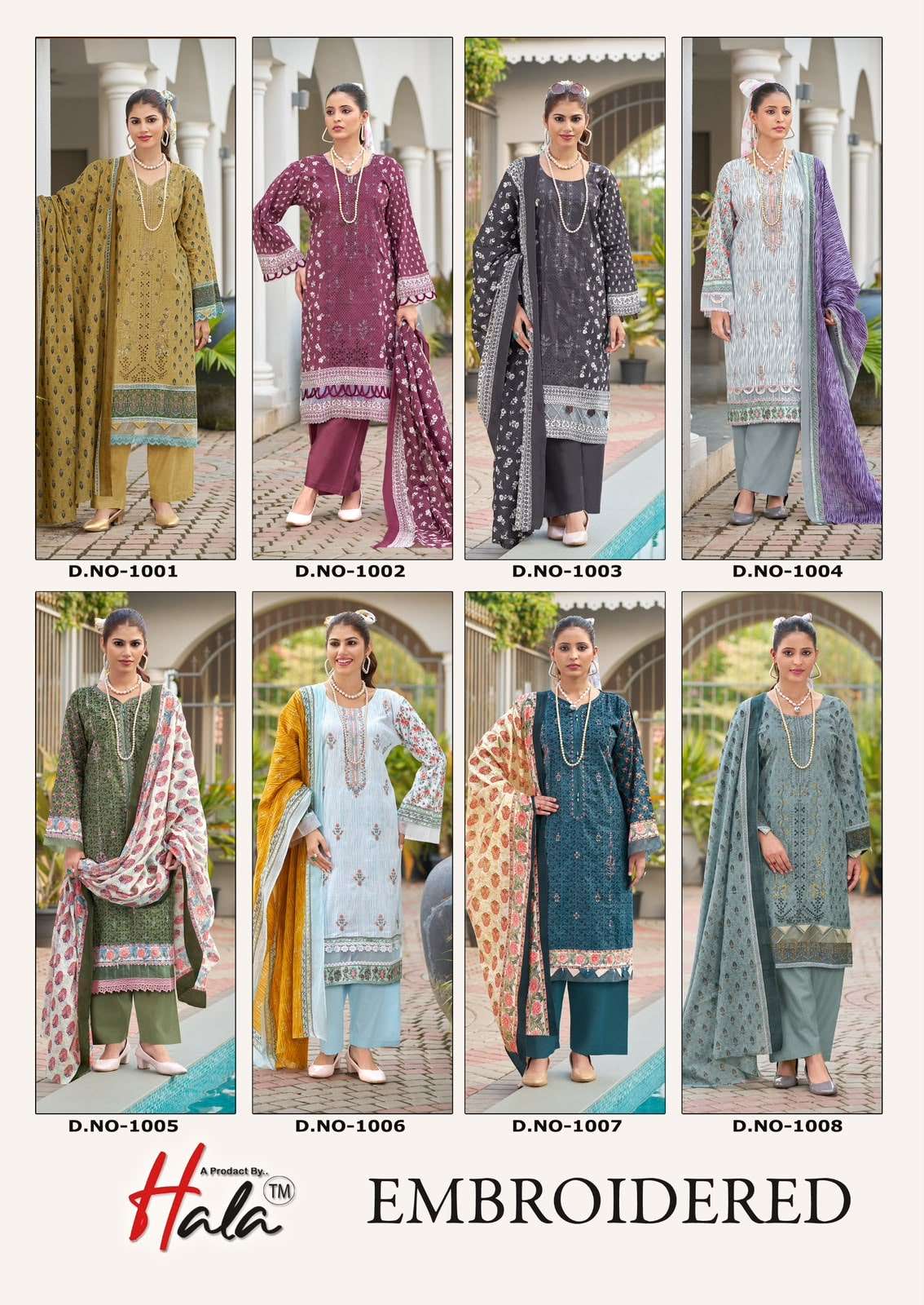 Hala Embroidered Lawn Unstitched Pakistani Suit