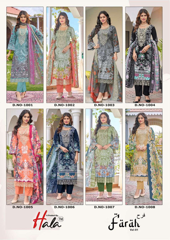 HALA FARAH Vol-01 Cotton Printed Pakistani Suit