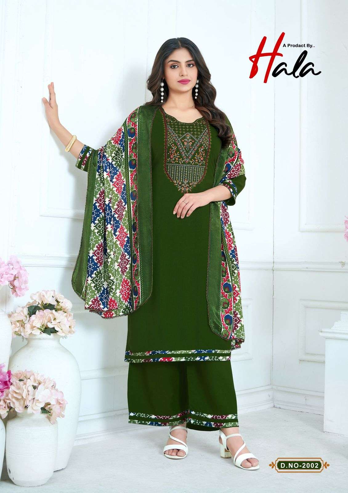 HALA Nigaar Vol 02 Rayon Printed Dress Material