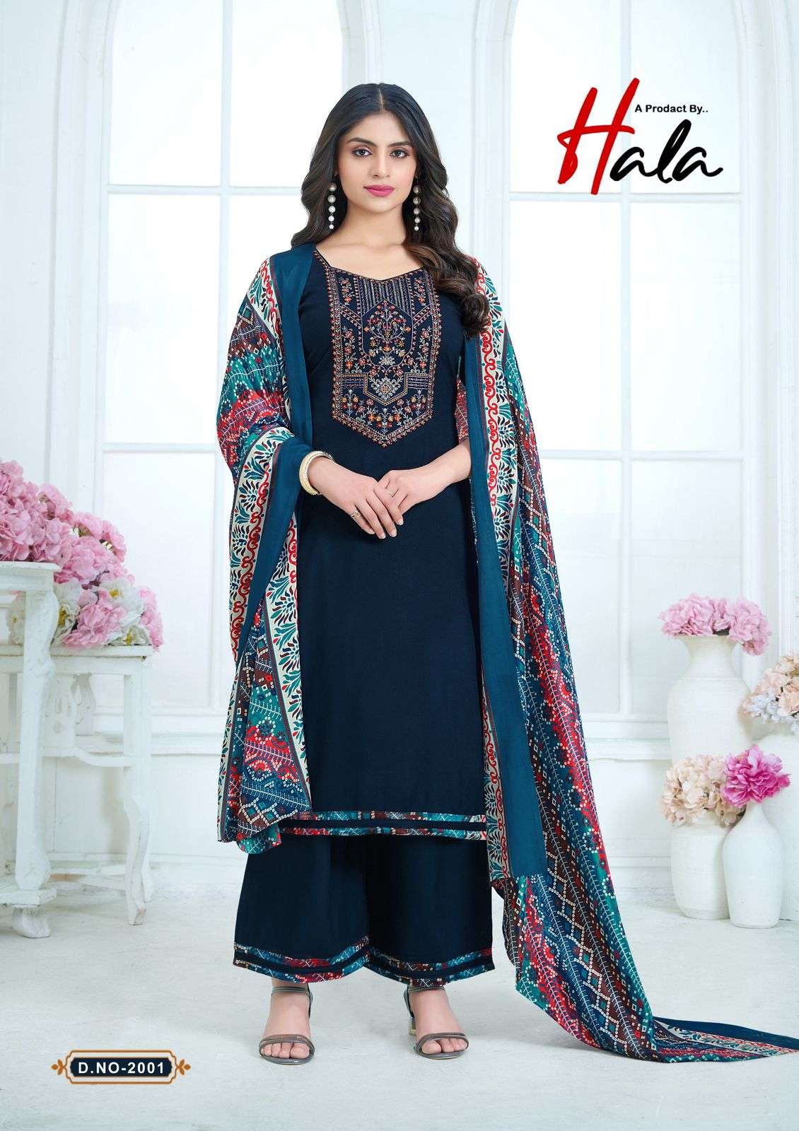 HALA Nigaar Vol 02 Rayon Printed Dress Material - Amrah Wholesale