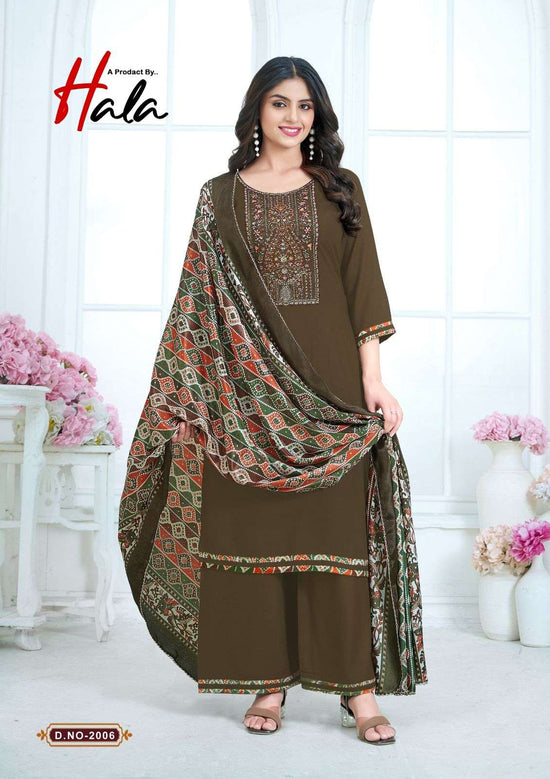 HALA Nigaar Vol 02 Rayon Printed Dress Material - Amrah Wholesale