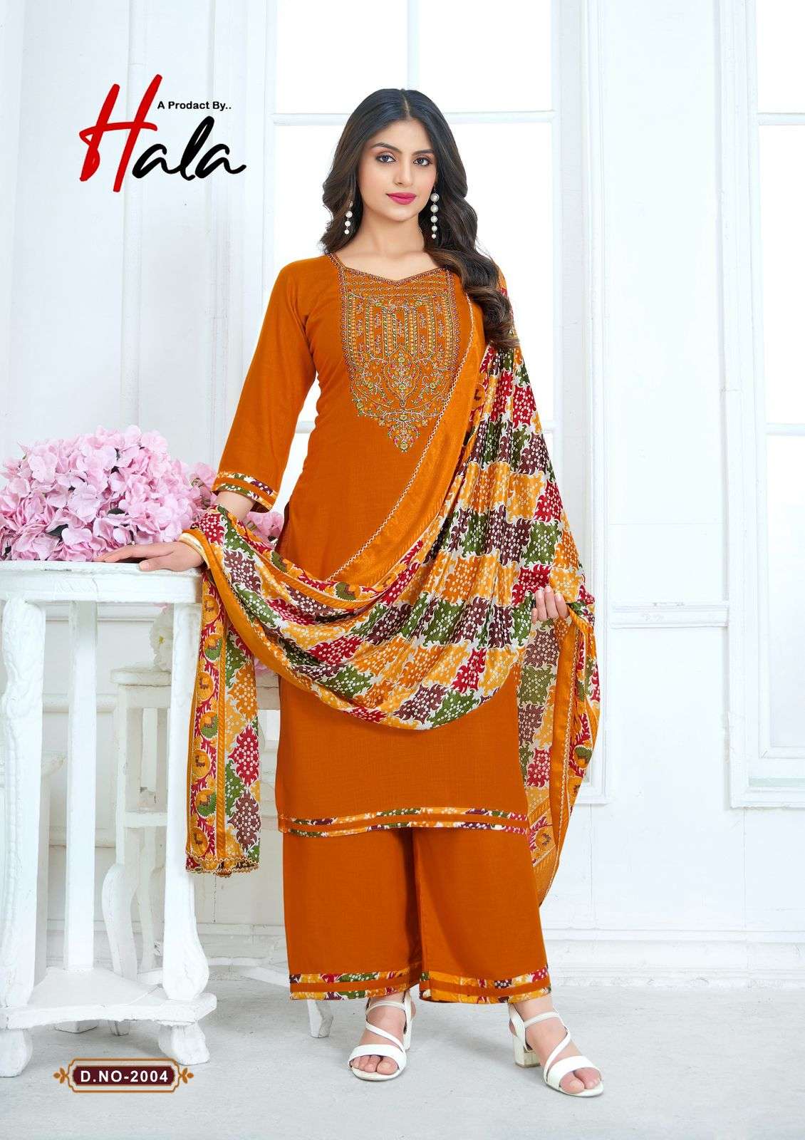 HALA Nigaar Vol 02 Rayon Printed Dress Material - Amrah Wholesale