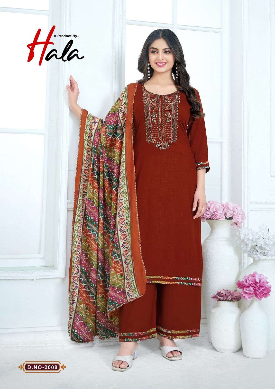 HALA Nigaar Vol 02 Rayon Printed Dress Material - Amrah Wholesale