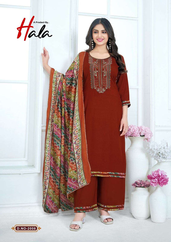 HALA Nigaar Vol 02 Rayon Printed Dress Material - Amrah Wholesale
