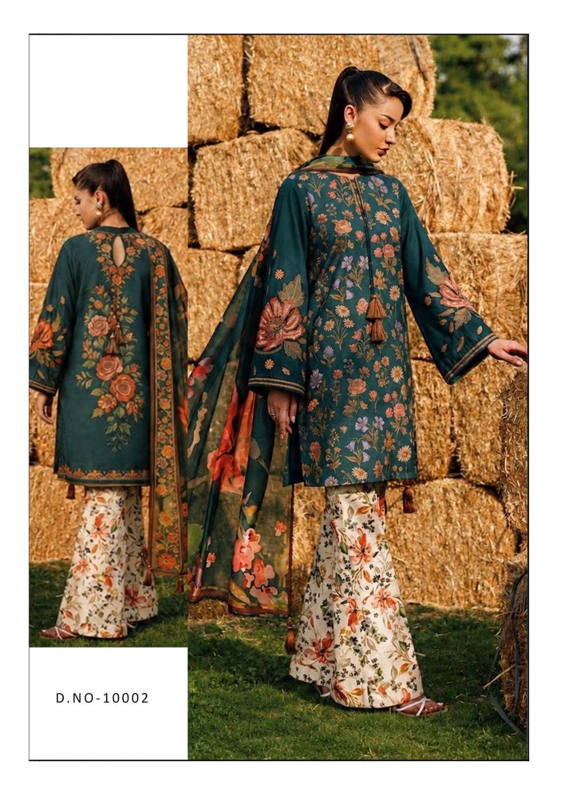 Hala Ramsha Vol-10 Cotton Printed Unstitched Salwar Suit