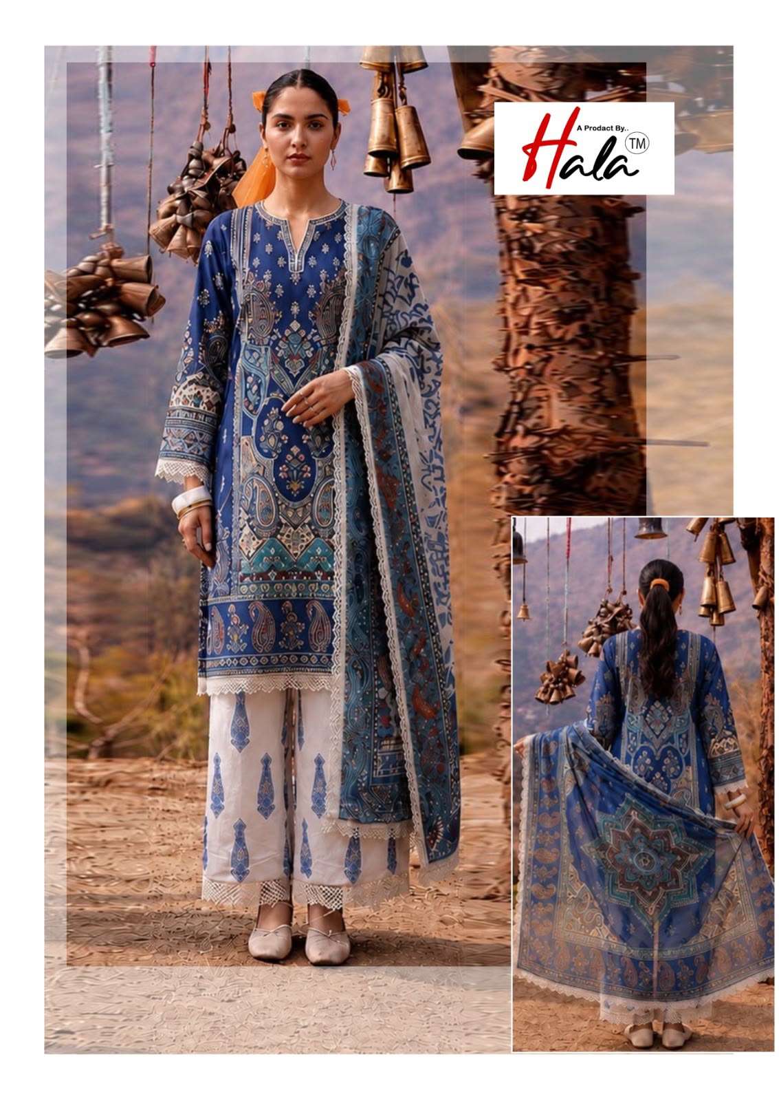 Hala Ramsha Vol-10 Cotton Printed Unstitched Salwar Suit