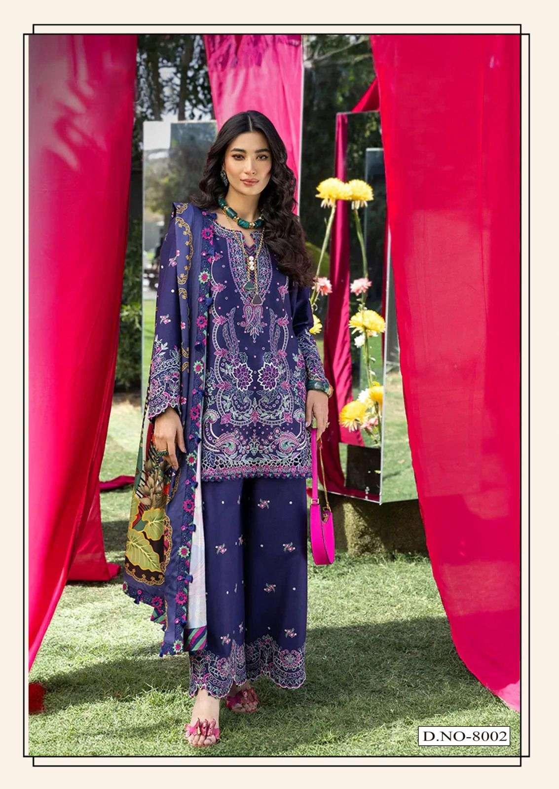 HALA RAMSHA Vol-8 Cotton Pakistani Suit - Amrah Wholesale