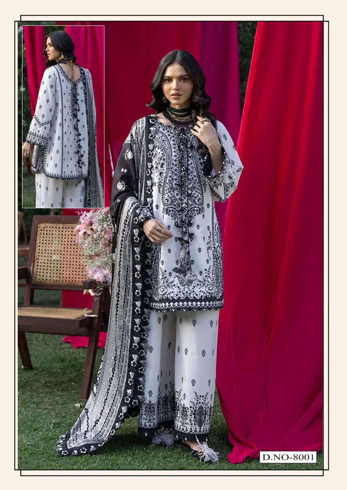 HALA RAMSHA Vol-8 Cotton Pakistani Suit - Amrah Wholesale