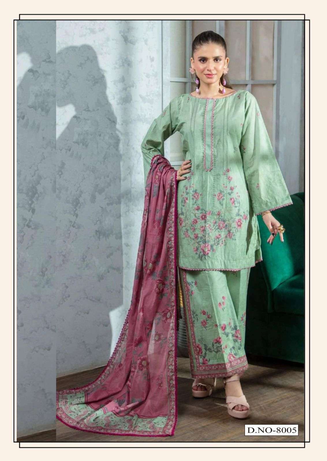 HALA RAMSHA Vol-8 Cotton Pakistani Suit - Amrah Wholesale