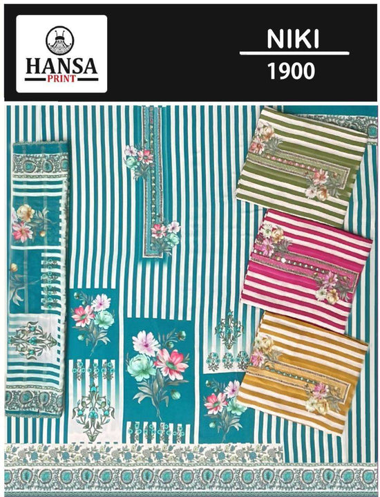 HANSA PRINT NIKI 1900 Muslin Digital Printed Dress Material