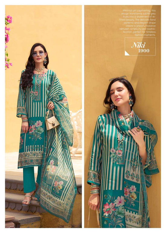 HANSA PRINT NIKI 1900 Muslin Digital Printed Dress Material
