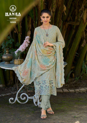 Hansa Prints Nayan 12005 Muslin Digital Print Suit