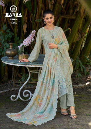 Hansa Prints Nayan 12005 Muslin Digital Print Suit
