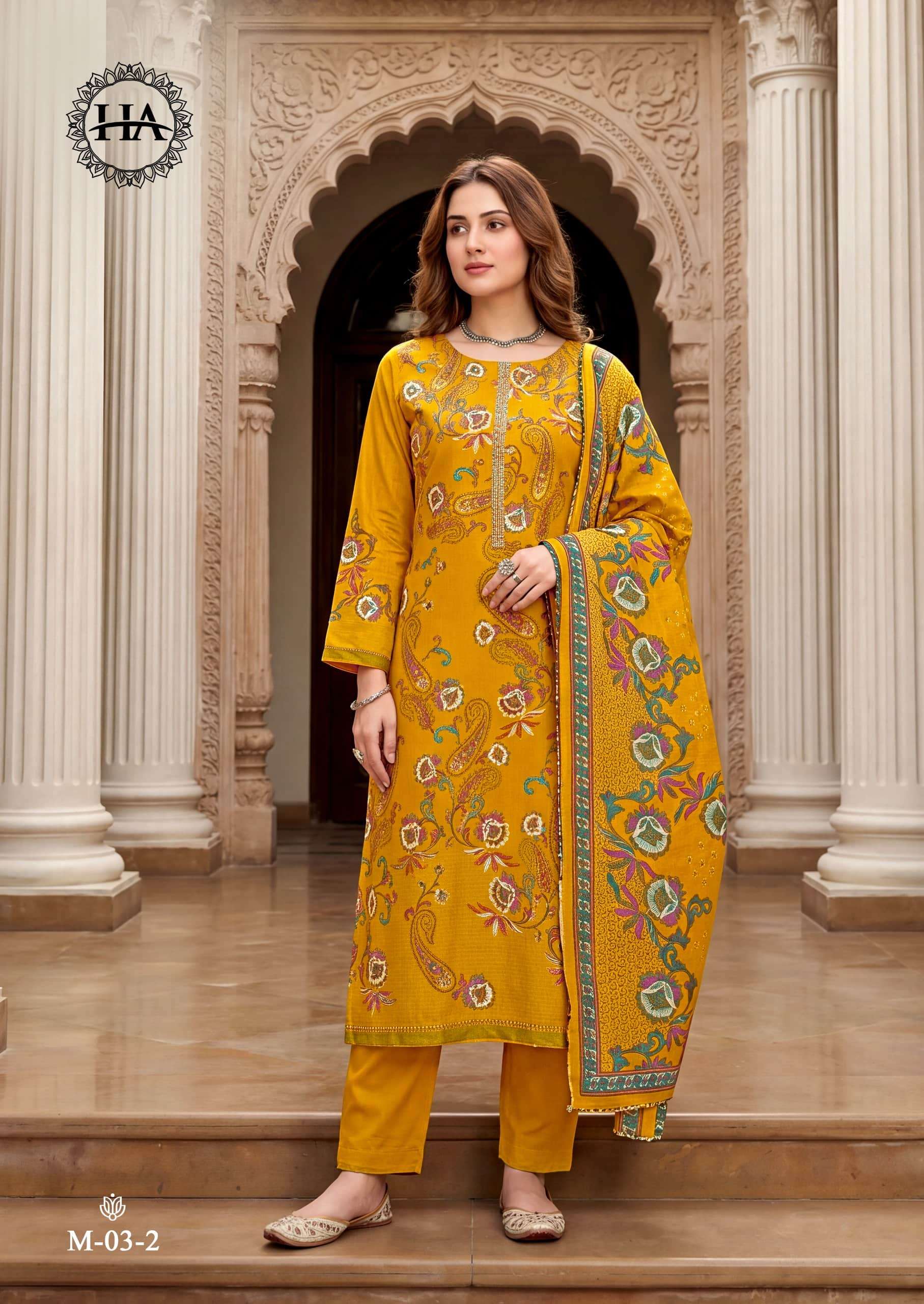 Harshit Bosco Pure Jam Printed Dress Material