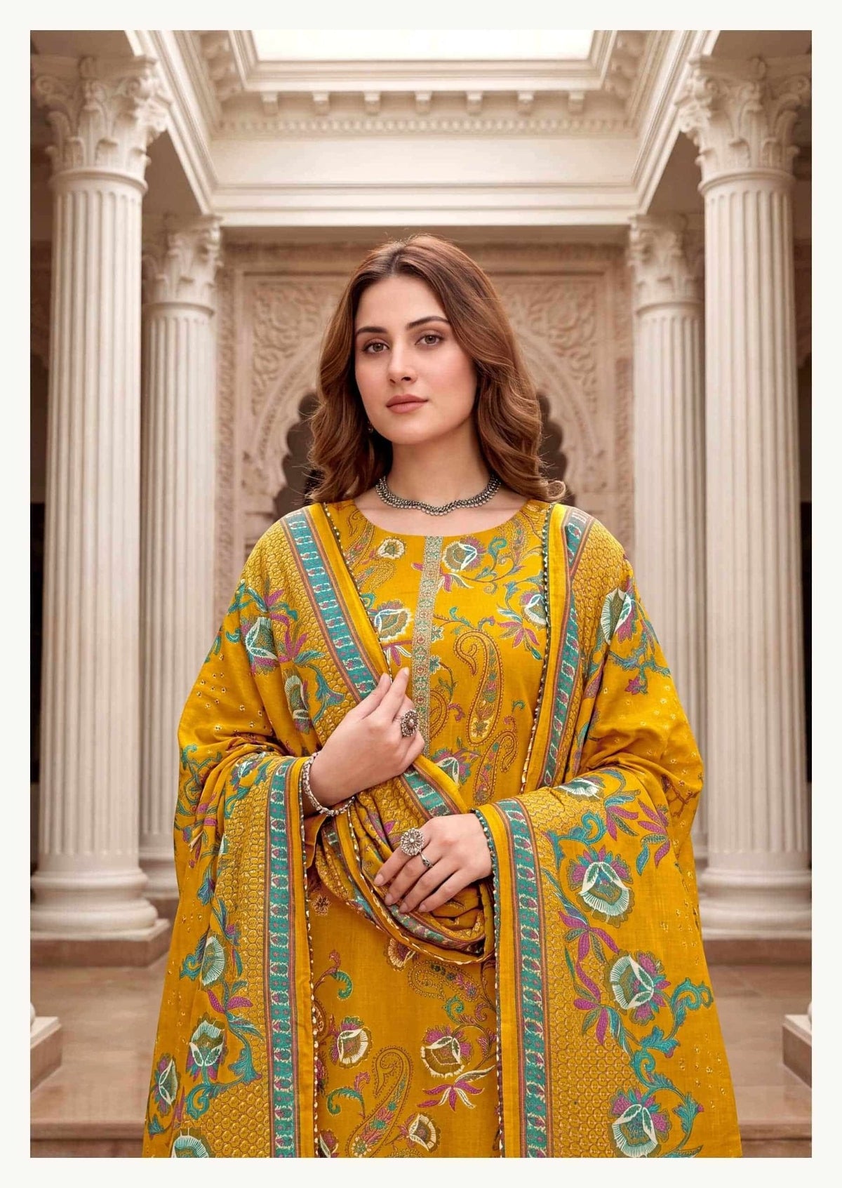 Harshit Bosco Pure Jam Printed Dress Material - Amrah Wholesale