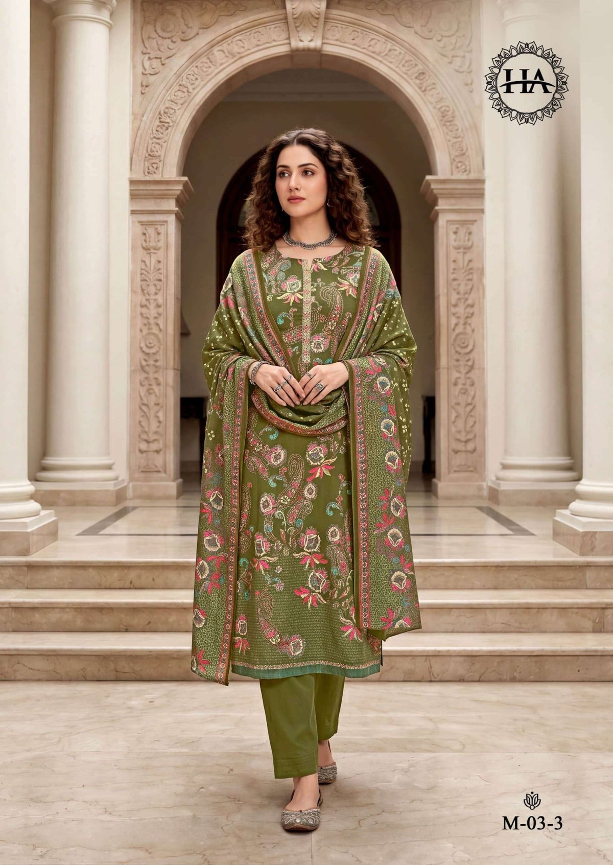 Harshit Bosco Pure Jam Printed Dress Material - Amrah Wholesale