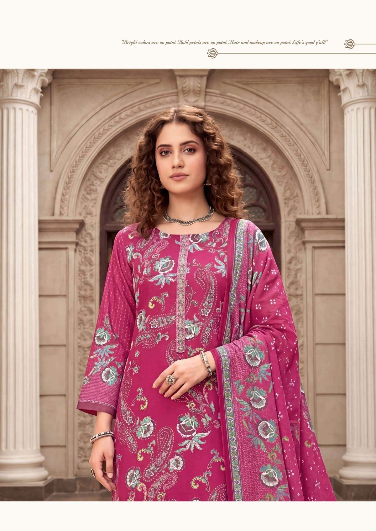 Harshit Bosco Pure Jam Printed Dress Material - Amrah Wholesale
