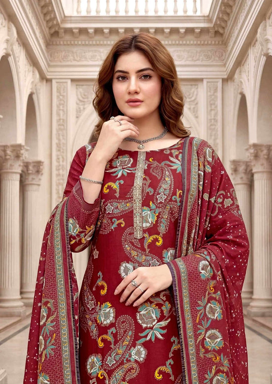 Harshit Bosco Pure Jam Printed Dress Material - Amrah Wholesale