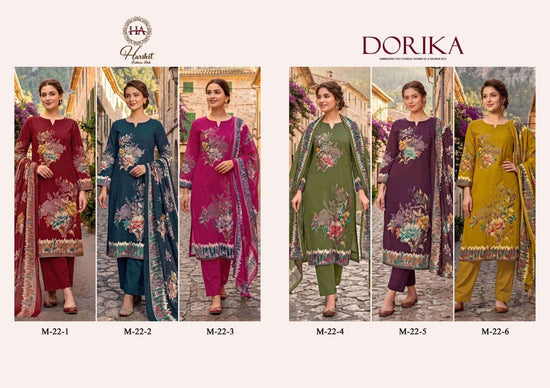 Harshit Fashion Hub Dorika Pure Modal Printed Dress Material - Amrah Wholesale