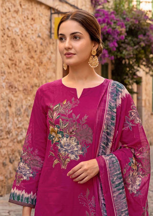 Harshit Fashion Hub Dorika Pure Modal Printed Dress Material - Amrah Wholesale