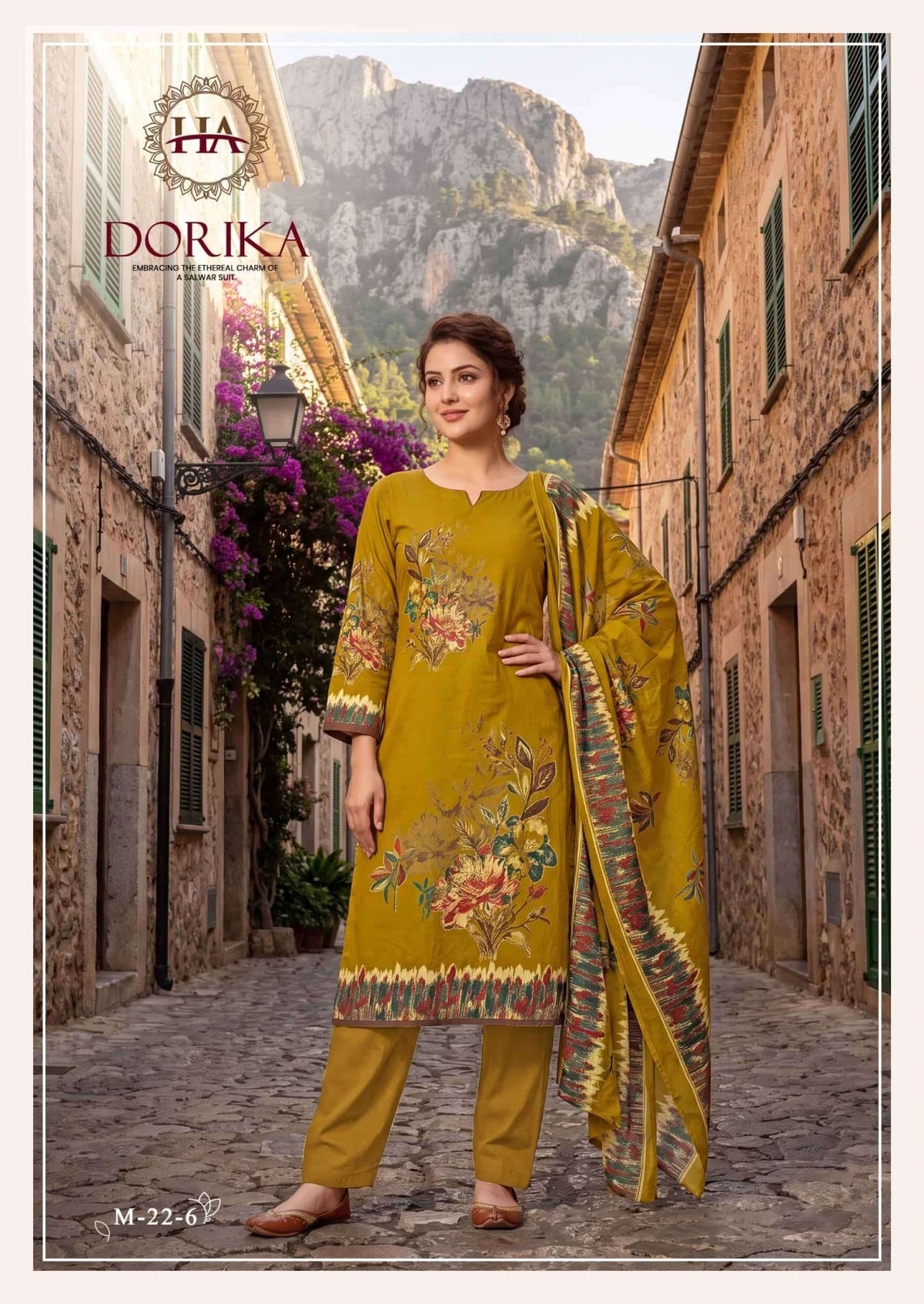 Harshit Fashion Hub Dorika Pure Modal Printed Dress Material - Amrah Wholesale