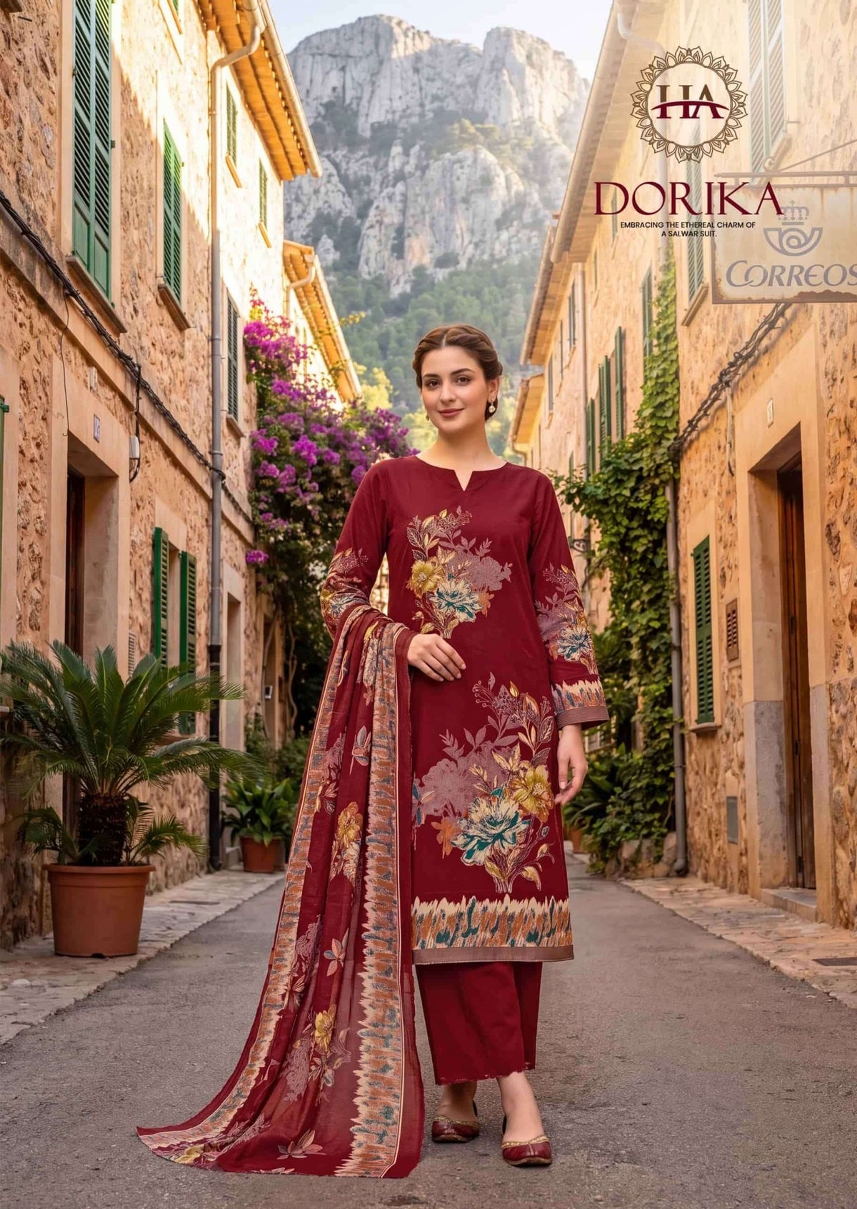 Harshit Fashion Hub Dorika Pure Modal Printed Dress Material - Amrah Wholesale