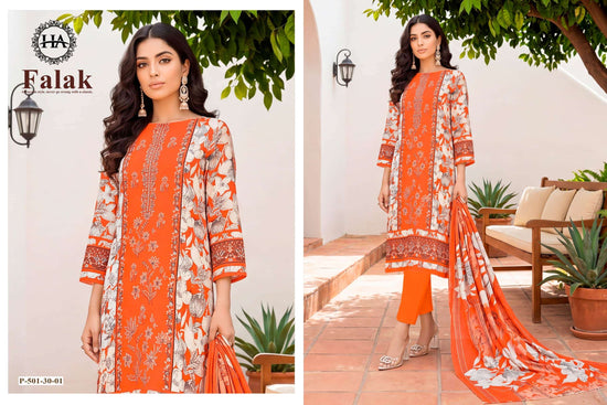 Harshit Fashion Hub Falak Viscose Rayon Dress Material