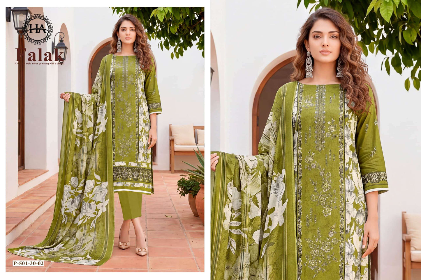 Harshit Fashion Hub Falak Viscose Rayon Dress Material